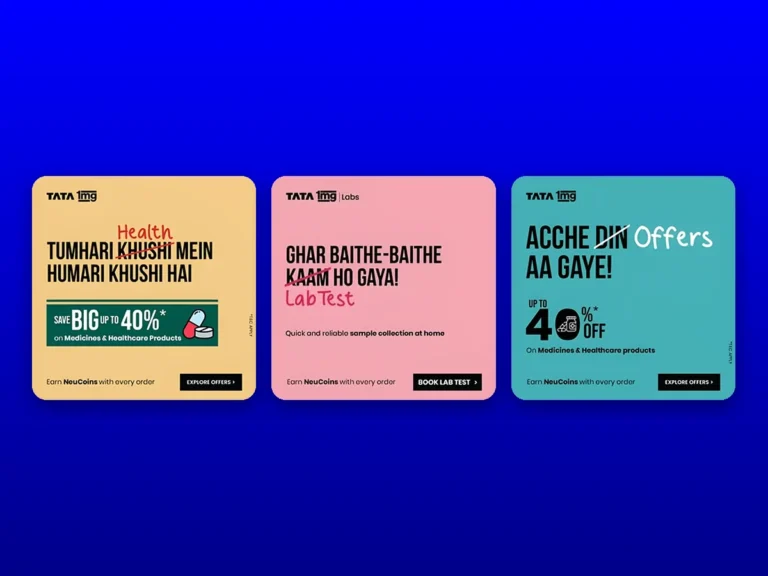 Tata 1mg: social media and display ads